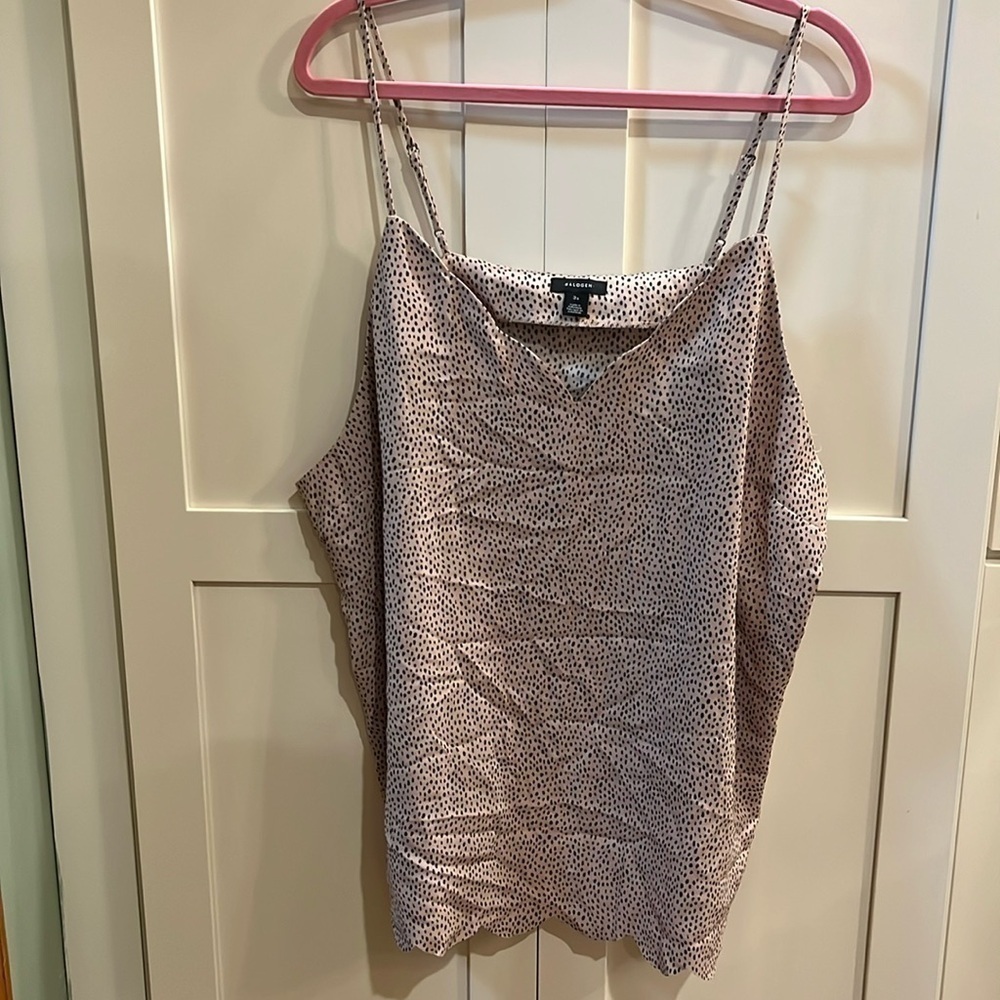 Halogen Polka Dot Tank NWT